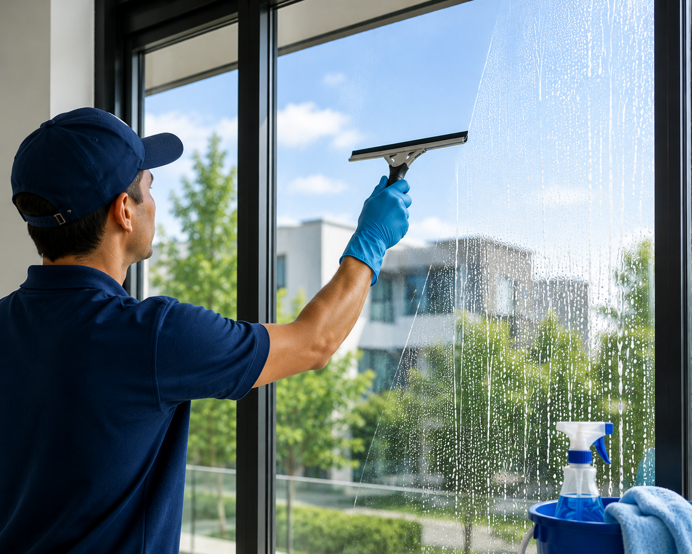 Window and glass cleaning at height